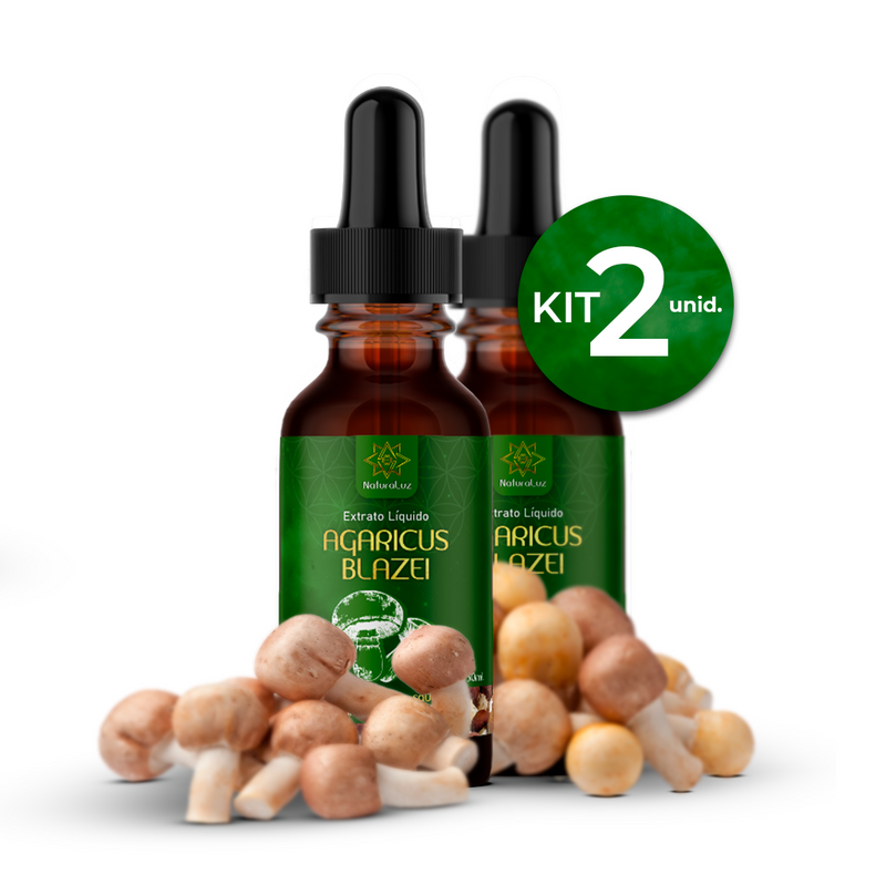 Extrato Cogumelo Agaricus Blazei - Kit 02 Und.