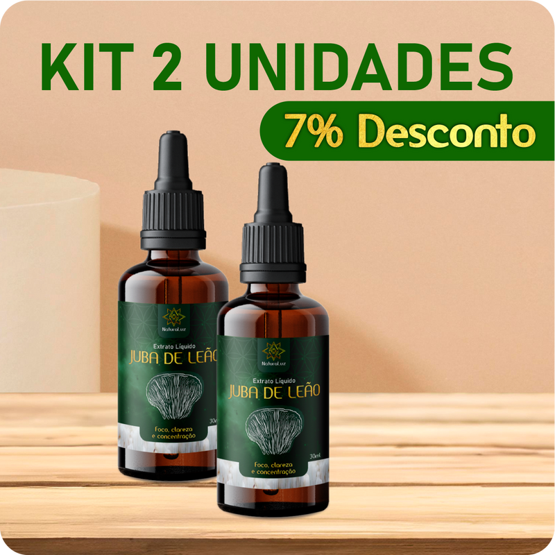 Extrato Cogumelo Juba de Leão - Kit 02 Und.