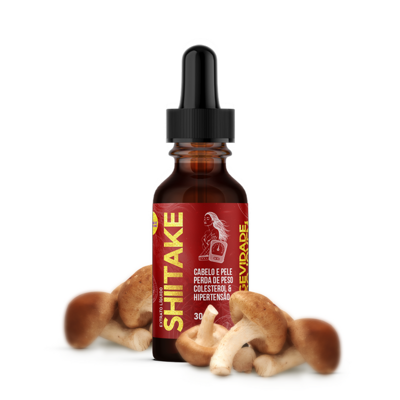 Extrato Cogumelo Shiitake - Reduz Medidas, Colesterol e Pressão Arterial!