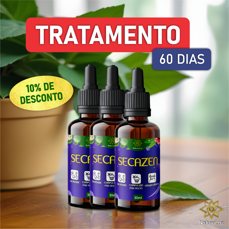 SECAZEN - Emagrecimento - Kit 3 Und. (Dura 60 Dias)