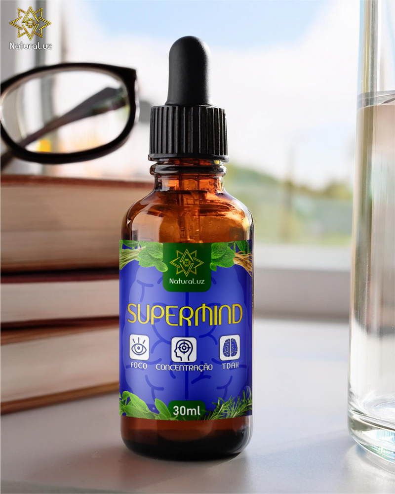 SUPERMIND - Foco, Concentração e TDAH - Extrato Natural de Plantas