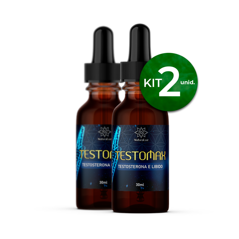 TESTOMAX - Aumento Testosterona - KIT 02 Und. (Dura 40 Dias)