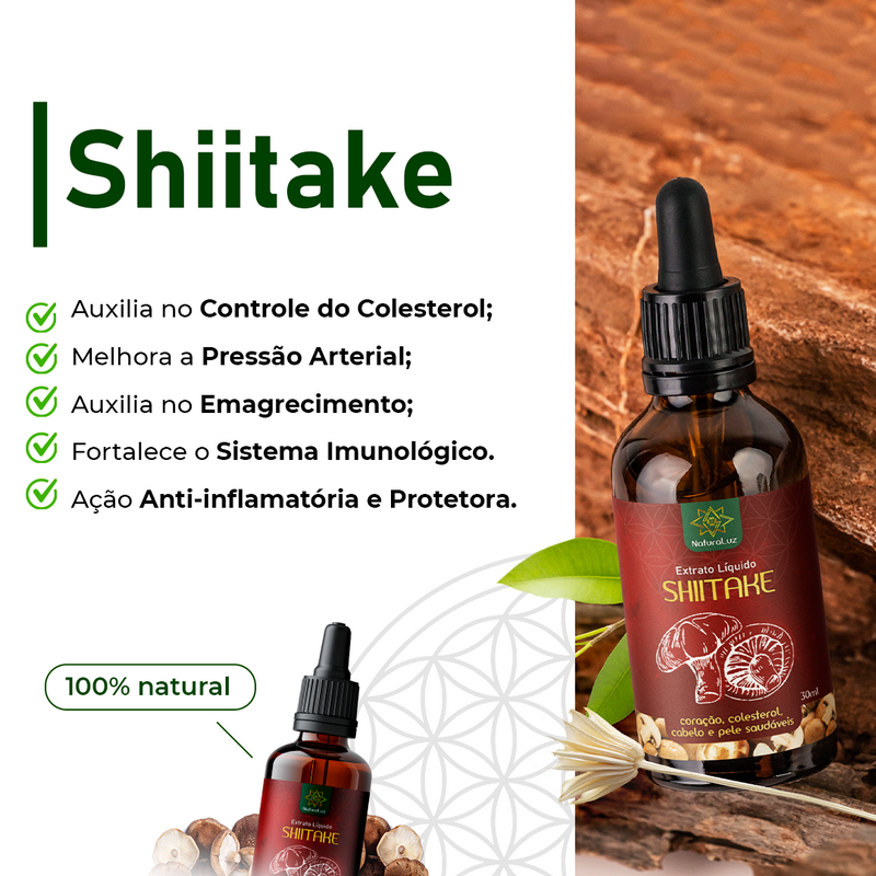 Kit 04 Cogumelos (Juba de Leão, Reishi, Shiitake e Agaricus Blazei) - 20% OFF